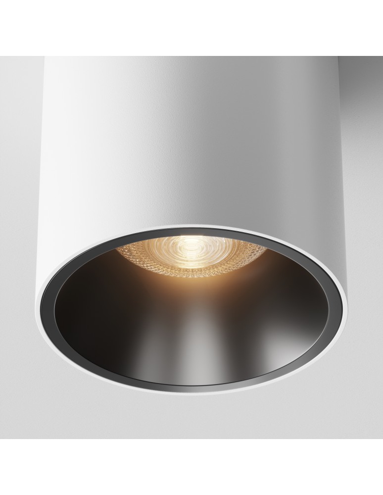 LED ceiling luminaires - Maytoni Alfa LED Ceiling Lamp 12W 840lm 3000K White, Black C064CL-L12W3K. - product kolory-swiatla.pl 2