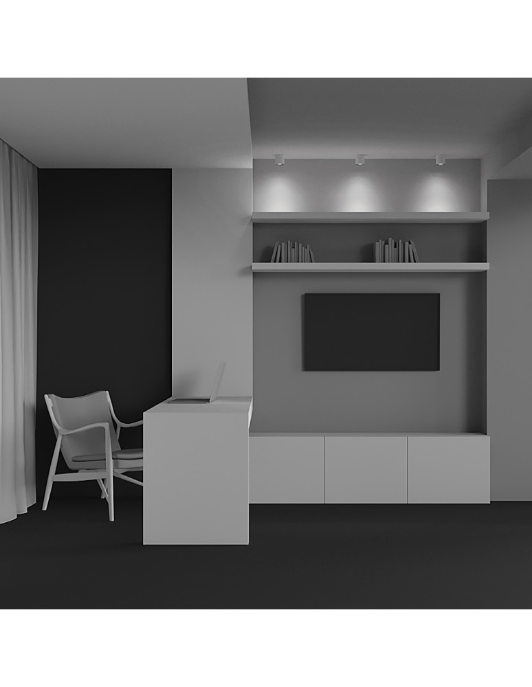 LED ceiling luminaires - Maytoni Alfa LED Ceiling Lamp 12W 840lm 3000K White, Black C064CL-L12W3K. - product kolory-swiatla.pl 5