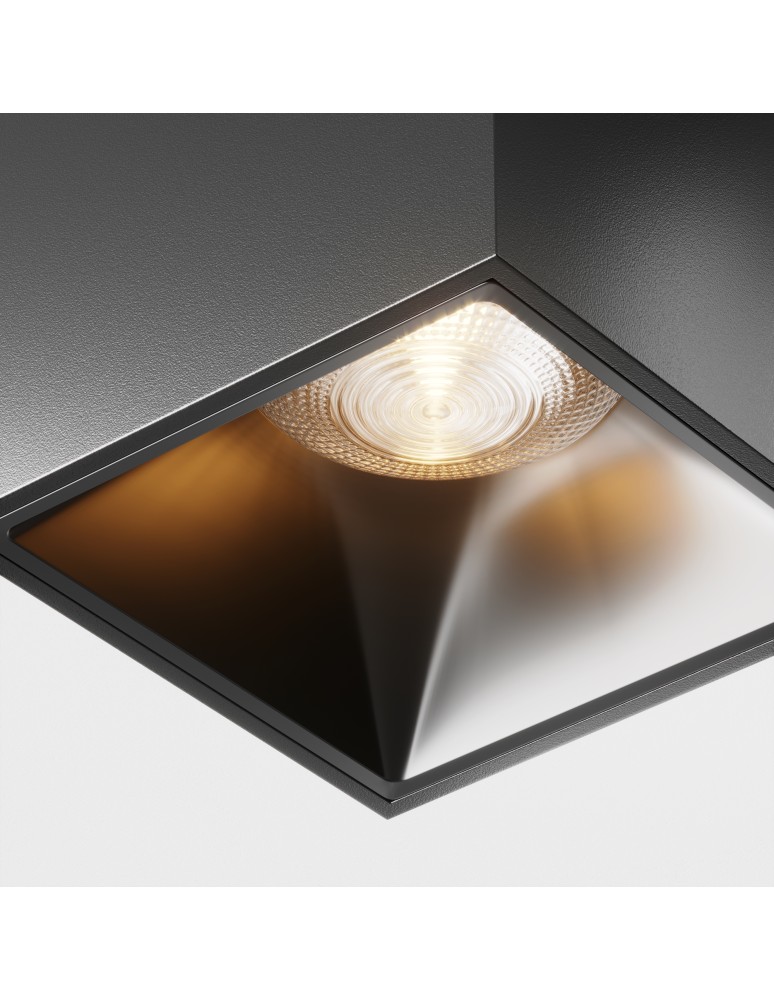 LED ceiling luminaires - Maytoni Alfa LED Ceiling Lamp 12W 840lm 3000K Black C065CL-L12B3K. - product kolory-swiatla.pl 2