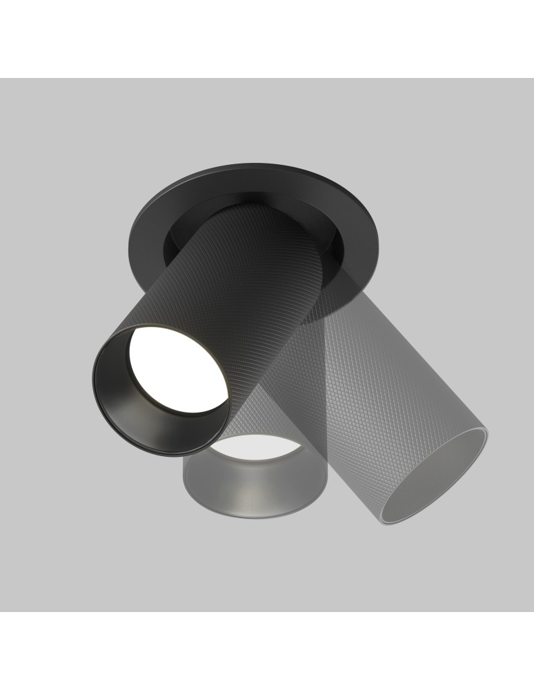 Recessed ceiling spotlights - Maytoni Artisan Flush Mounted Spotlight 1xGU10 10W Black C081CL-01-GU10-B - product kolory-swiatla.pl 6