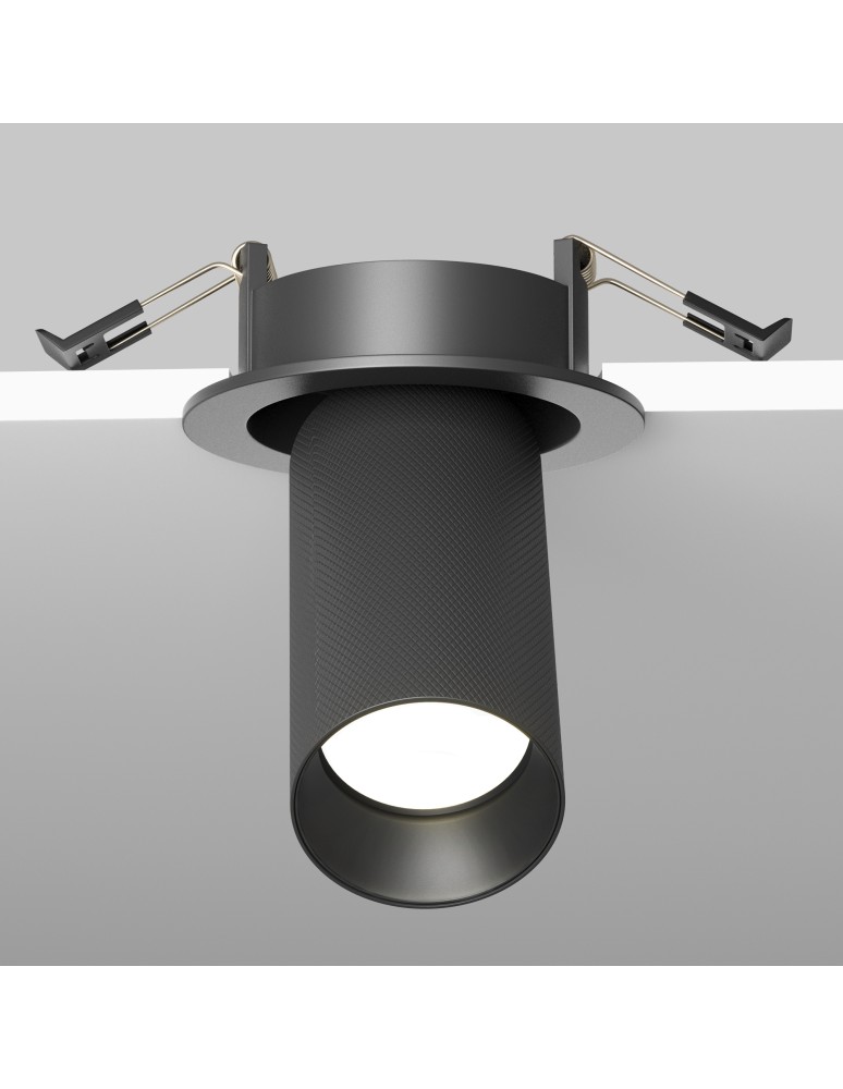Recessed ceiling spotlights - Maytoni Artisan Flush Mounted Spotlight 1xGU10 10W Black C081CL-01-GU10-B - product kolory-swiatla.pl 7