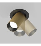 Maytoni Artisan Reflektor Podtynkowy 1xGU10 10W Czarny, Złoty Mat C081CL-01-GU10-MG