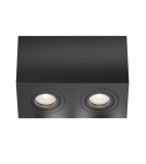 Square ceiling luminaires - Maytoni Atom Ceiling Lamp 2xGU10 50W Black C017CL-02B - product 1