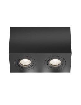 Maytoni Atom Ceiling Lamp 2xGU10 50W Black C017CL-02B
