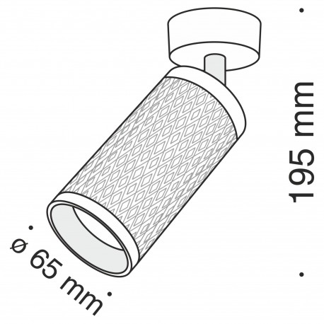 Maytoni Focus Design Lampa Sufitowa 1xGU10 10W Biały C034CL-01W