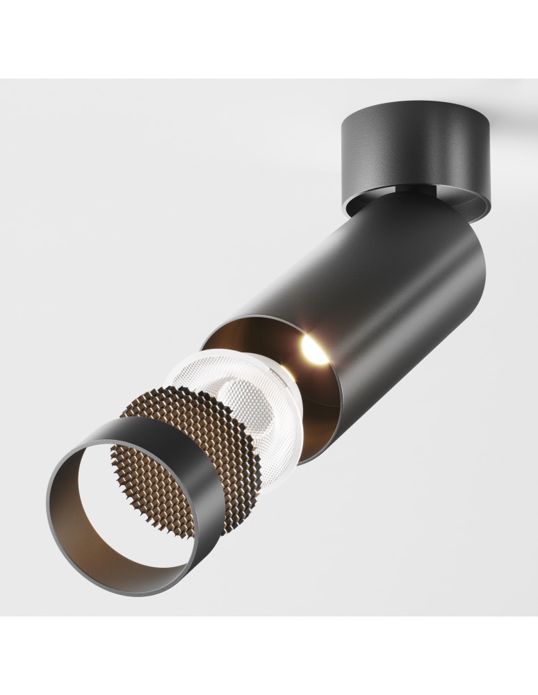 Adjustable ceiling lamps - spots - Maytoni FOCUS LED Ceiling Lamp 12W 900lm 3000K Black C055CL-L12B3K-W-D-B. - product kolory-swiatla.pl 5