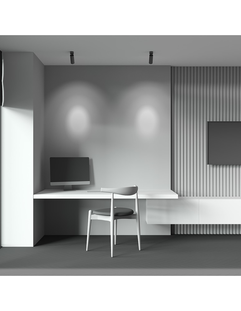 Adjustable ceiling lamps - spots - Maytoni FOCUS LED Ceiling Lamp 12W 900lm 4000K Black C055CL-L12B4K-W-B. - product kolory-swiatla.pl 8