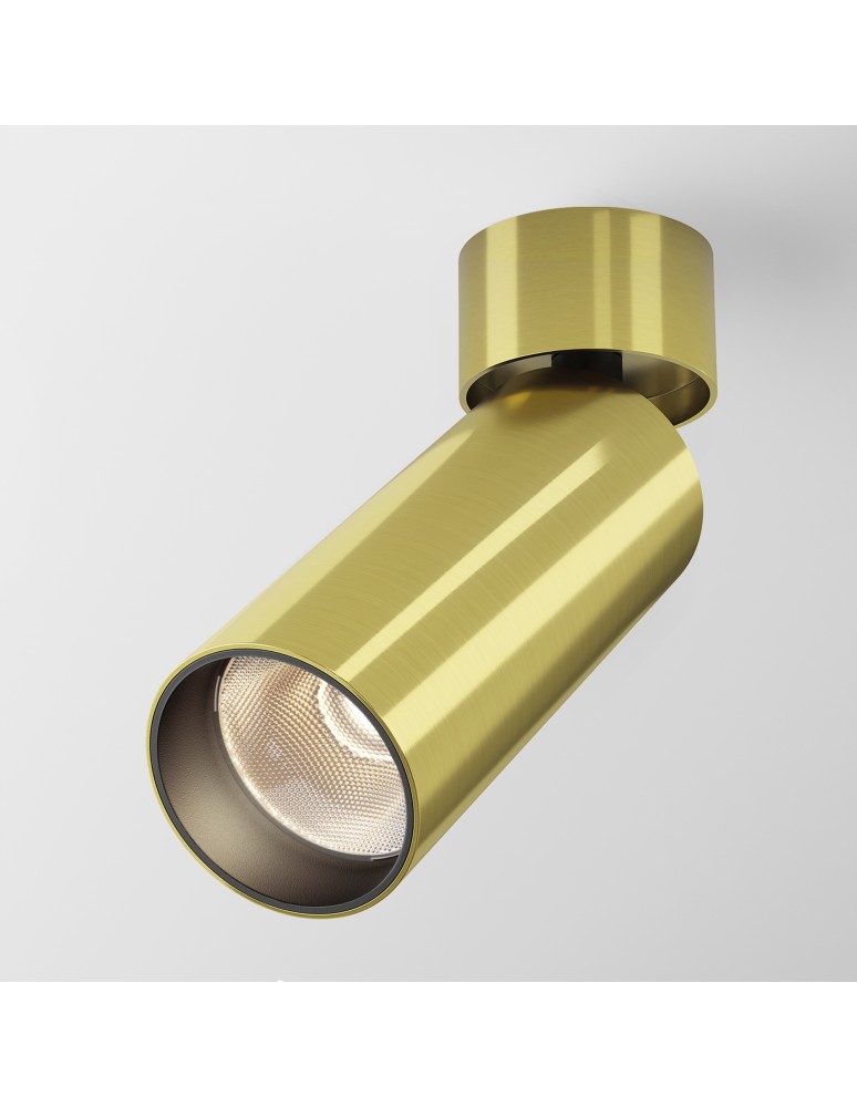 Adjustable ceiling lamps - spots - Maytoni FOCUS LED Ceiling Lamp 12W 900lm 3000K Brass C055CL-L12W3K-W-BS. - product kolory-swiatla.pl 4