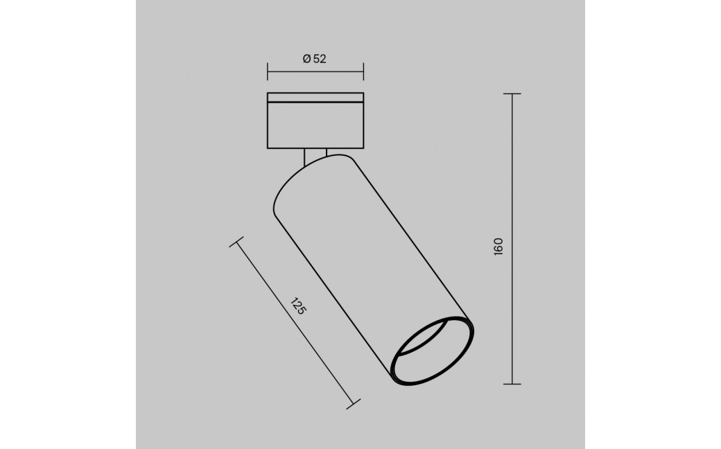 Maytoni FOCUS LED Lampa Sufitowa LED 12W 900lm 3000K Mosiądz C055CL-L12W3K-W-BS