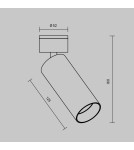 Adjustable ceiling lamps - spots - Maytoni FOCUS LED Ceiling Lamp 12W 900lm 3000K White C055CL-L12W3K-W-D-W. - product 7