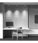 Adjustable ceiling lamps - spots - Maytoni FOCUS LED Ceiling Lamp 12W 900lm 3000K White C055CL-L12W3K-W-D-W. - product 8