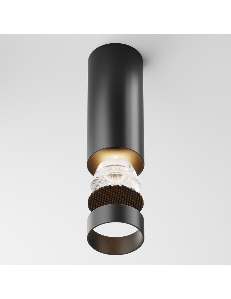 LED ceiling luminaires - Maytoni FOCUS LED Ceiling Lamp 12W 900lm 3000K Black C056CL-L12B3K-W-B. - product kolory-swiatla.pl 5