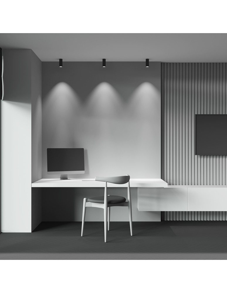 LED ceiling luminaires - Maytoni FOCUS LED Ceiling Lamp 12W 900lm 3000K Black C056CL-L12B3K-W-B. - product kolory-swiatla.pl 7