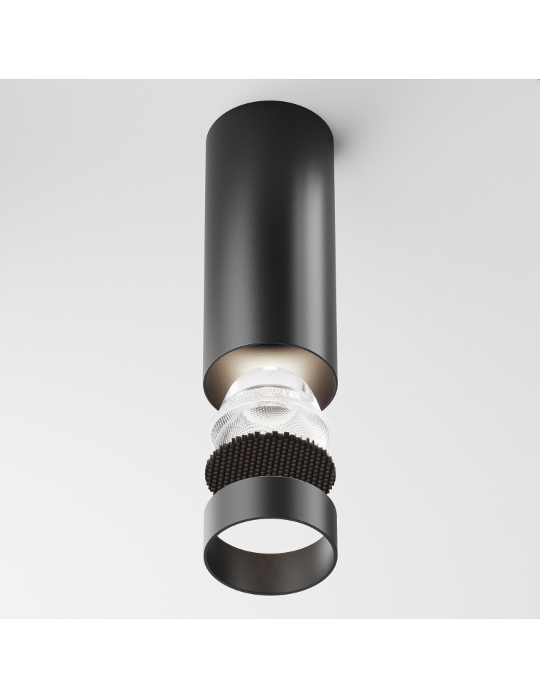 LED ceiling luminaires - Maytoni FOCUS LED Ceiling Lamp 12W 900lm 4000K Black C056CL-L12B4K-W-D-B. - product kolory-swiatla.pl 5