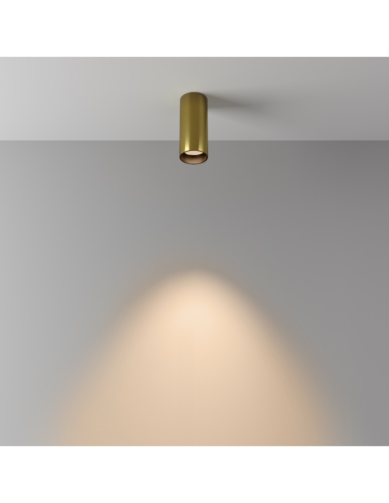 LED ceiling luminaires - Maytoni FOCUS LED Ceiling Lamp 12W 900lm 3000K Brass C056CL-L12W3K-W-BS. - product kolory-swiatla.pl 3
