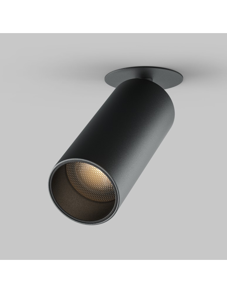 Recessed ceiling spotlights - Maytoni FOCUS LED Ceiling Lamp 12W 950lm 3000K Black C053CL-L12W3K-W-B. - product kolory-swiatla.pl 4