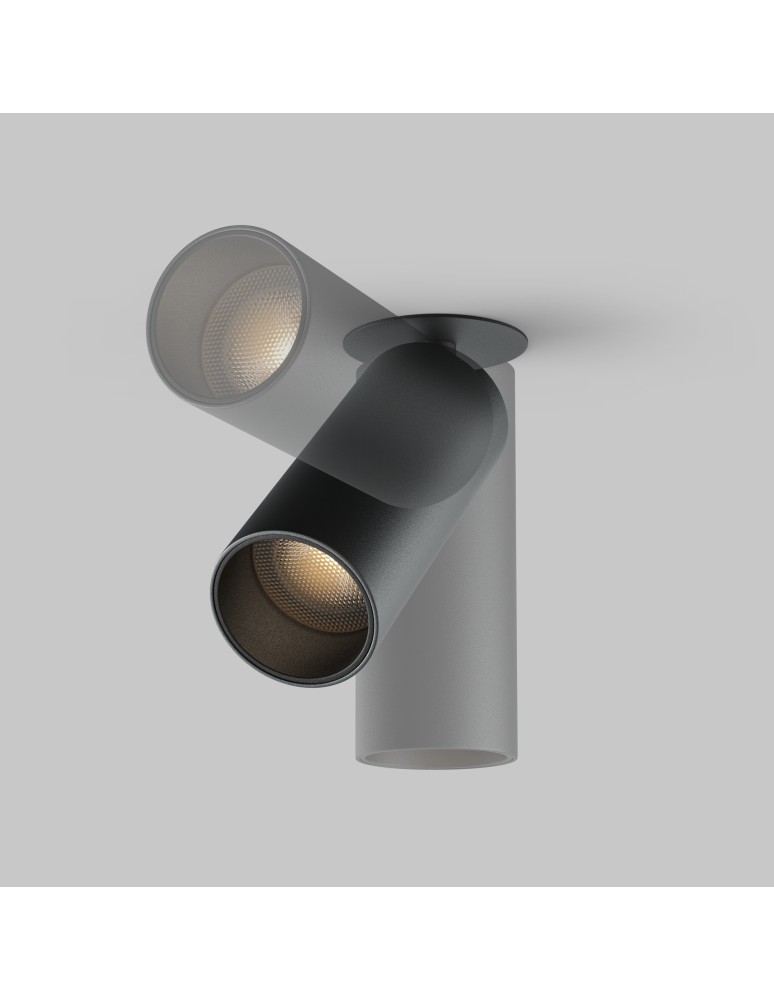 Recessed ceiling spotlights - Maytoni FOCUS LED Ceiling Lamp 12W 950lm 3000K Black C053CL-L12W3K-W-B. - product kolory-swiatla.pl 5