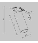 Recessed ceiling spotlights - Maytoni FOCUS LED Ceiling Lamp 12W 950lm 3000K White C053CL-L12W3K-W-W. - product 6