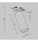 Recessed ceiling spotlights - Maytoni FOCUS LED Ceiling Lamp 12W 1020lm 4000K Black C053CL-L12W4K-W-B. - product 6