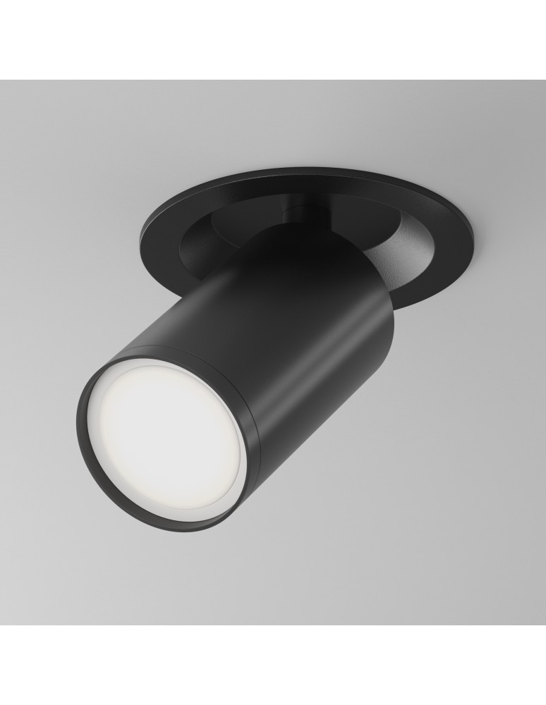 Recessed ceiling spotlights - Maytoni FOCUS S Ceiling Lamp 1xGU10 10W Black C048CL-U-1B. - product kolory-swiatla.pl 4