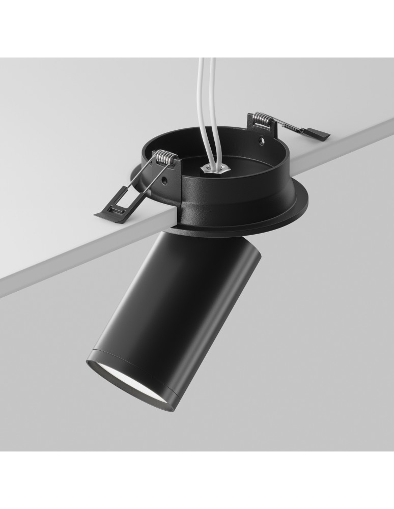 Recessed ceiling spotlights - Maytoni FOCUS S Ceiling Lamp 1xGU10 10W Black C048CL-U-1B. - product kolory-swiatla.pl 5