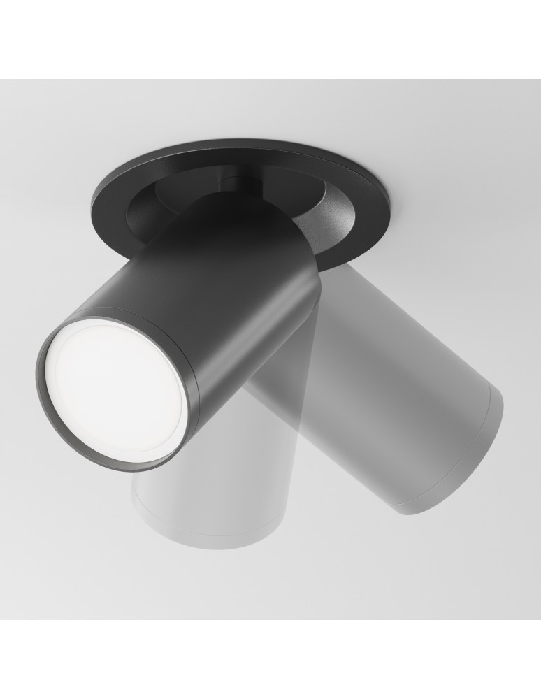 Recessed ceiling spotlights - Maytoni FOCUS S Ceiling Lamp 1xGU10 10W Black C048CL-U-1B. - product kolory-swiatla.pl 6