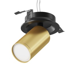 Maytoni FOCUS S Lampa Sufitowa 1xGU10 10W Czarny, Złoty Mat C048CL-U-1BMG