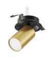 Maytoni FOCUS S Ceiling Lamp 1xGU10 10W Black, Gold Matte C048CL-U-1BMG.