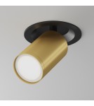 Recessed ceiling spotlights - Maytoni FOCUS S Ceiling Lamp 1xGU10 10W Black, Gold Matte C048CL-U-1BMG. - product 3