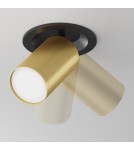 Recessed ceiling spotlights - Maytoni FOCUS S Ceiling Lamp 1xGU10 10W Black, Gold Matte C048CL-U-1BMG. - product 5
