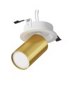 Maytoni FOCUS S Ceiling Lamp 1xGU10 10W White, Gold Matte C048CL-U-1WMG.