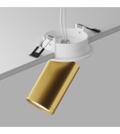 Recessed ceiling spotlights - Maytoni FOCUS S Ceiling Lamp 1xGU10 10W White, Gold Matte C048CL-U-1WMG. - product 4