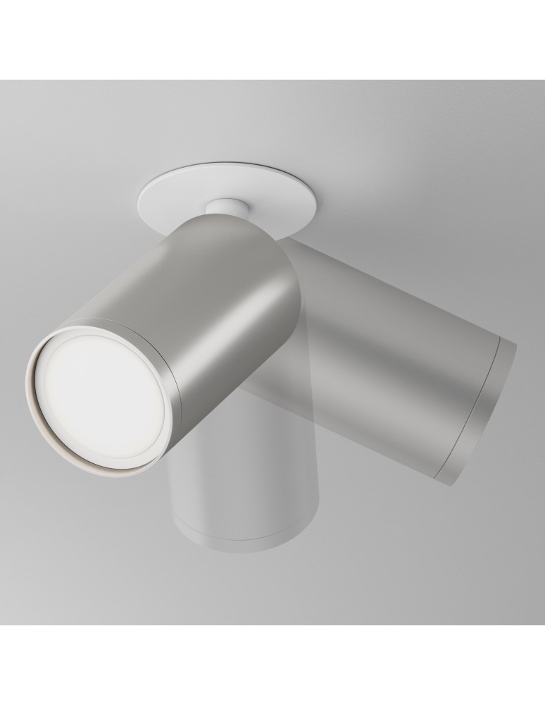 Recessed ceiling spotlights - Maytoni FOCUS S Ceiling Lamp 1xGU10 10W White, Gold Matte C048CL-U-1WMG. - product kolory-swiatla.pl 5