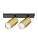 Adjustable ceiling lamps - spots - Maytoni FOCUS S Ceiling Lamp 2xGU10 10W Black, Gold Matte C051CL-U-02BMG - product 1