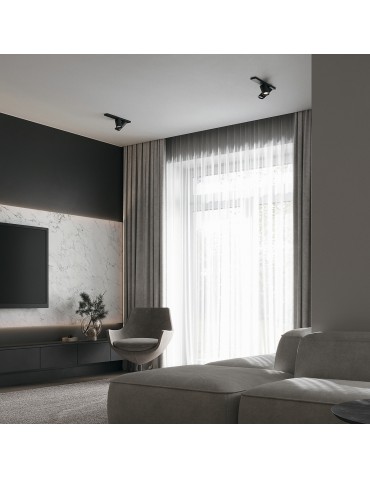 Maytoni FOCUS S Ceiling Lamp 2xGU10 10W Black C051CL-U-2B. - product 2