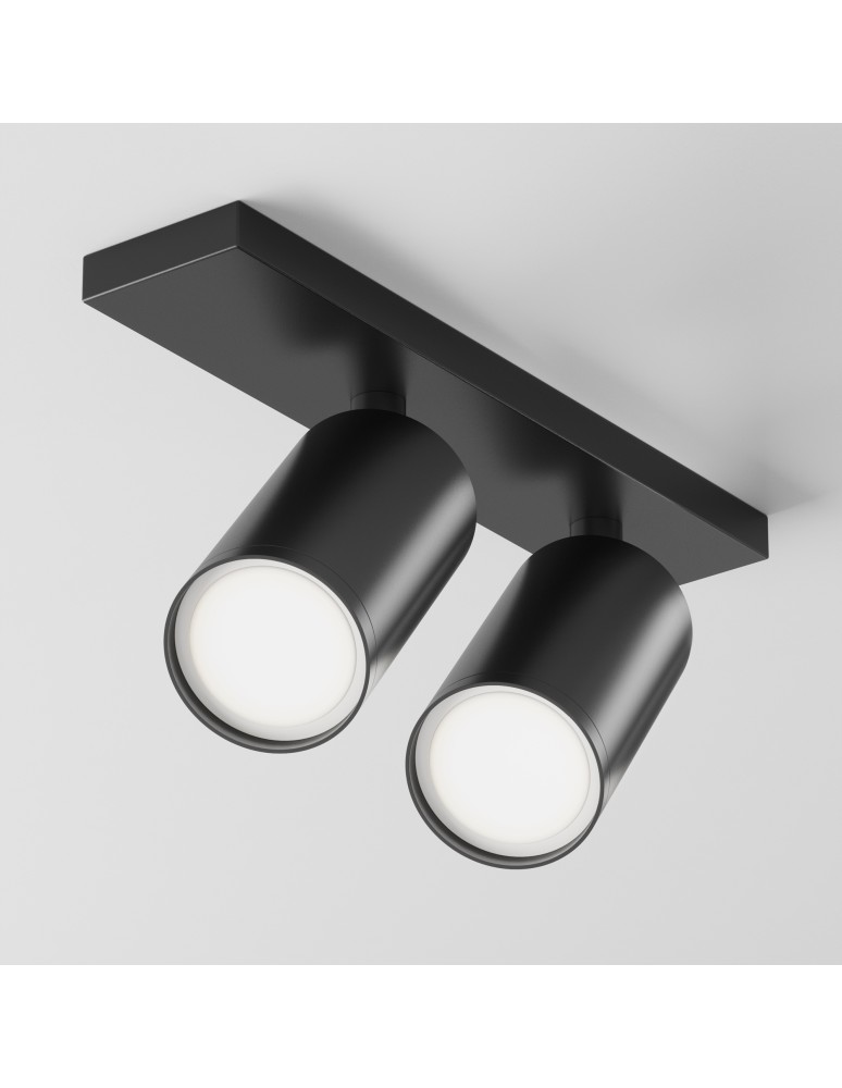 Adjustable ceiling lamps - spots - Maytoni FOCUS S Ceiling Lamp 2xGU10 10W Black C051CL-U-2B. - product kolory-swiatla.pl 4