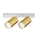 Adjustable ceiling lamps - spots - Maytoni FOCUS S Ceiling Lamp 2xGU10 10W White, Gold Matte C051CL-U-2WMG. - product 1
