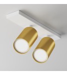 Adjustable ceiling lamps - spots - Maytoni FOCUS S Ceiling Lamp 2xGU10 10W White, Gold Matte C051CL-U-2WMG. - product 3