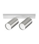 Adjustable ceiling lamps - spots - Maytoni FOCUS S Ceiling Lamp 2xGU10 10W White, Silver Matte C051CL-U-2WS - product 1