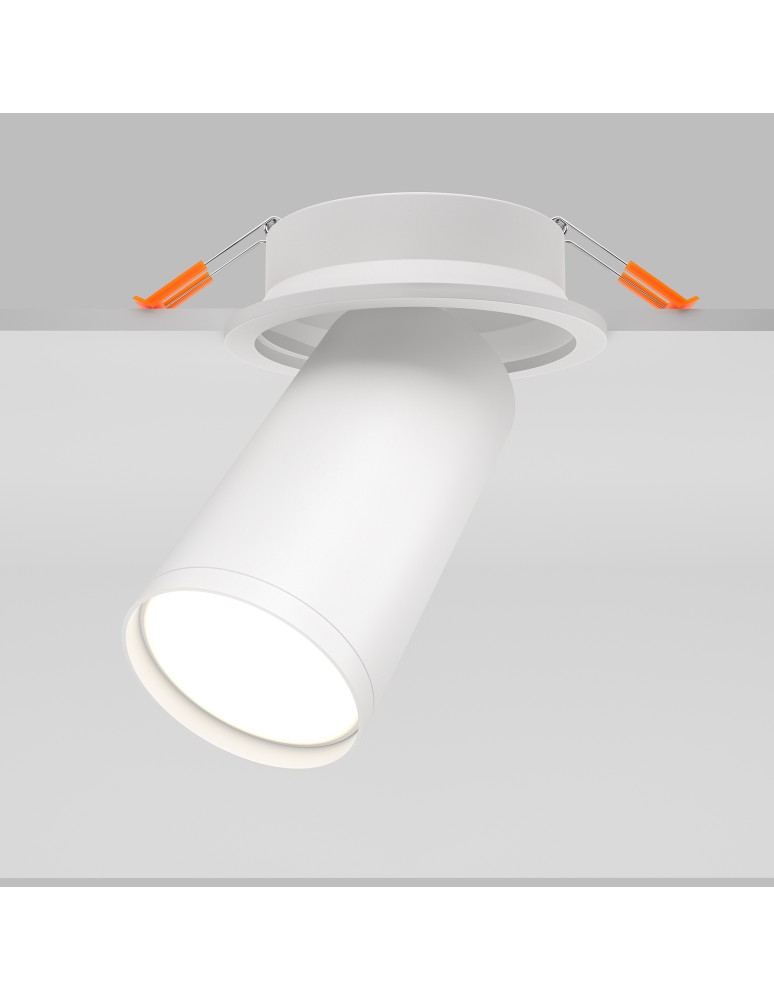 Recessed ceiling spotlights - Maytoni FOCUS S Ceiling Lamp 1xGU10 10W White C048CL-U-1W. - product kolory-swiatla.pl 2