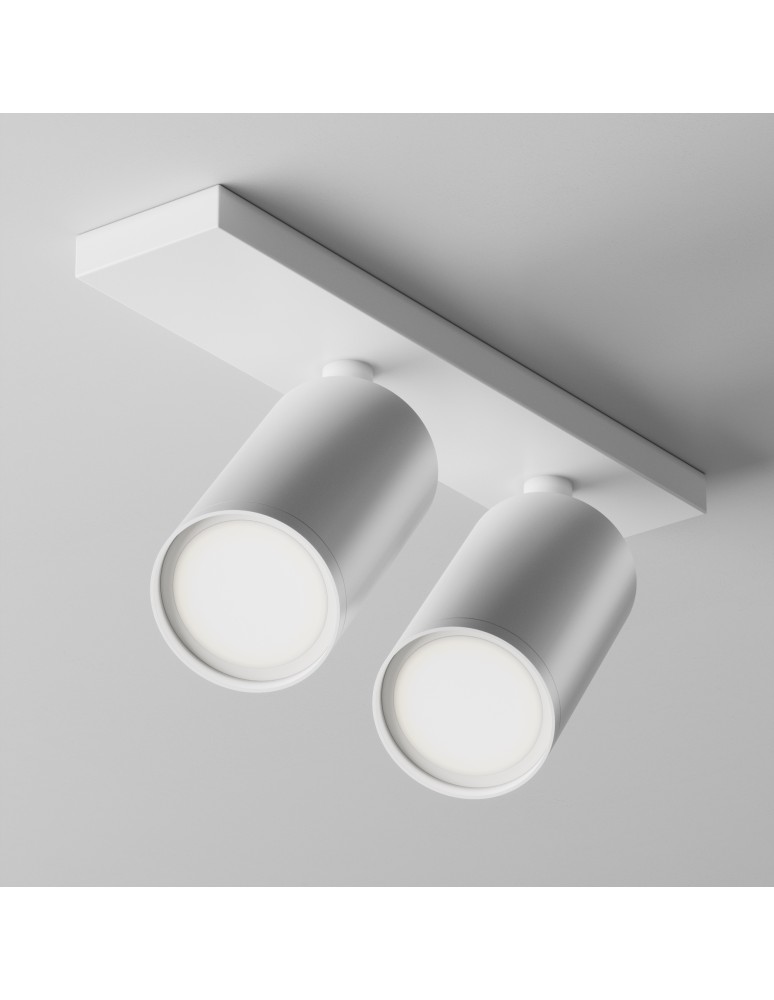 Adjustable ceiling lamps - spots - Maytoni FOCUS S Ceiling Lamp 2xGU10 10W White C051CL-U-2W. - product kolory-swiatla.pl 3