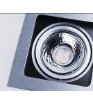 Flush-mounted directional lights - Azzardo SISTO 1 ALUMINIUM 1xES111 Recessed Aluminum AZ0793 - product 3