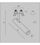 Recessed ceiling spotlights - Maytoni Focus T LED Flush Mounted Spotlight 6W 290lm 3000K White C141RS-L125-6W3K-W. - product 8