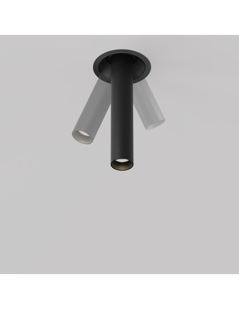 Recessed ceiling spotlights - Maytoni Focus T LED Flush Mounted Spotlight 7W 460lm 3000K Black C140RS-L200-7W3K-B. - product kolory-swiatla.pl 6