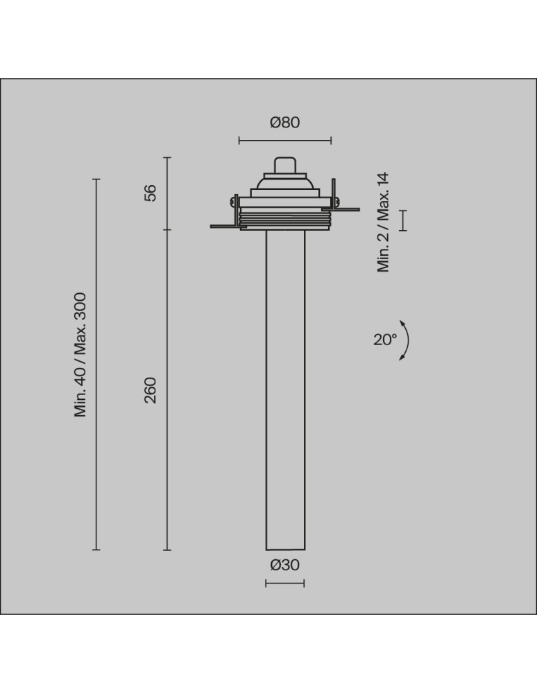 Recessed ceiling spotlights - Maytoni Focus T LED Flush Mounted Spotlight 7W 460lm 3000K Black C140TRS-L300-7W3K-B - product kolory-swiatla.pl 7