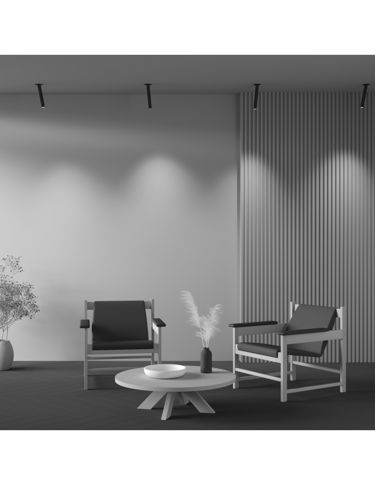 Recessed ceiling spotlights - Maytoni Focus T LED Flush Mounted Spotlight 7W 460lm 3000K Black C140TRS-L300-7W3K-B - product kolory-swiatla.pl 8