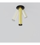 Recessed ceiling spotlights - Maytoni Focus T LED Flush Mounted Spotlight 7W 460lm 3000K Black and brass C140TRS-L200-7W3K-BBS - product 6