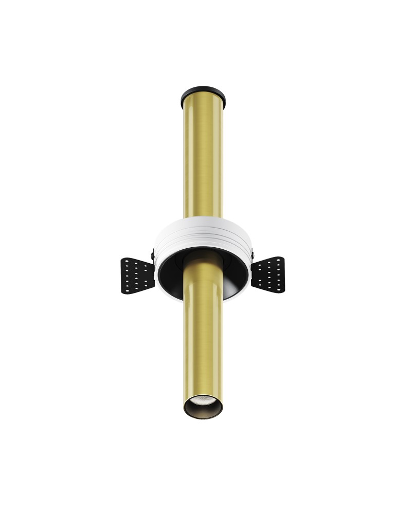 Recessed ceiling spotlights - Maytoni Focus T LED Flush Mounted Spotlight 7W 460lm 3000K Black and brass C140TRS-L300-7W3K-BBS - product kolory-swiatla.pl 1