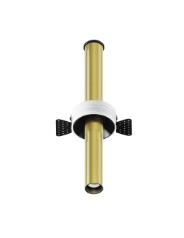 Maytoni Focus T Reflektor Podtynkowy LED 7W 460lm 3000K Black and brass C140TRS-L300-7W3K-BBS