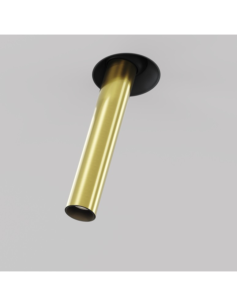 Recessed ceiling spotlights - Maytoni Focus T LED Flush Mounted Spotlight 7W 460lm 3000K Black and brass C140TRS-L300-7W3K-BBS - product kolory-swiatla.pl 4